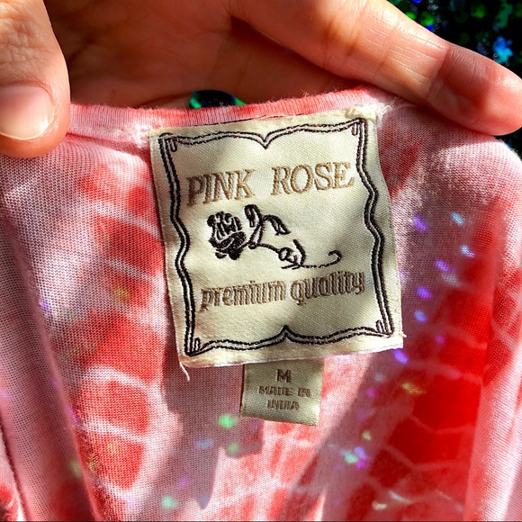 PINK ROSE⚡️Tie-Dye Spring/Summer Maxi Dress_M - Picture 4 of 8